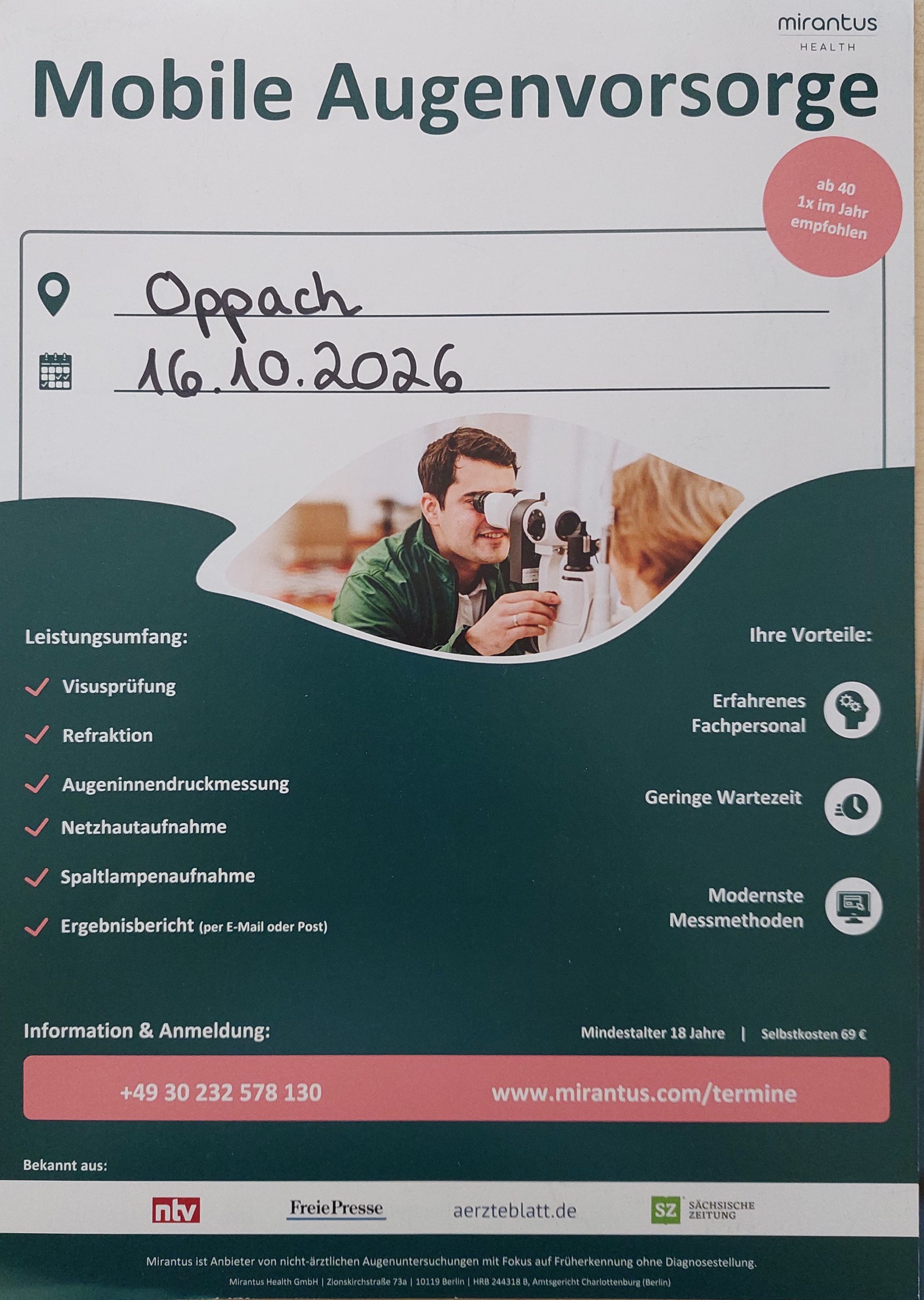 Headerbild zur Seite: Mirantus – mobile Augenvorsorge